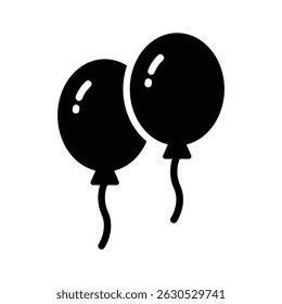 Glifo visualmente atractivo que representa globos flotantes