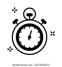 Um ícone de glifo visualmente envolvente de entrega rápida