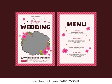 Visually Happy Wedding Invitation Card