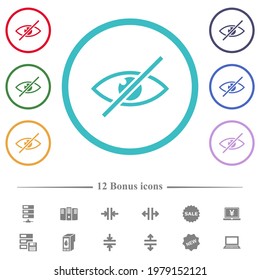 Visuell beeinträchtigte flache Symbole in Umrisslinien. 12 Bonussymbole sind im Lieferumfang enthalten.