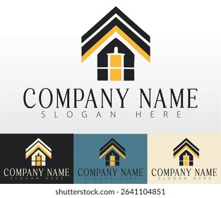 A visually modern identity mark for real estate agencies.