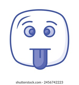 Visuell perfektes, dummes Emoji-Icon-Design, einfach zu bedienen und herunterladen