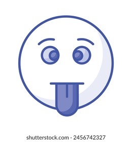 Visually perfect dumb emoji icon design, easy to use and download