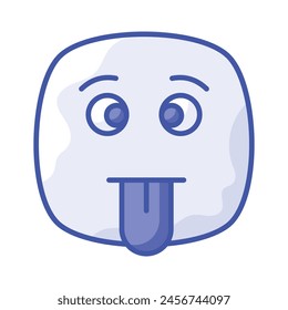 Visuell perfektes, dummes Emoji-Icon-Design, einfach zu bedienen und herunterladen