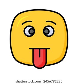 Diseño de iconos de emoticonos mudos visualmente perfectos, fácil de usar y de Descarga
