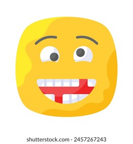 Visuell perfektes, dummes Emoji-Icon-Design, einfach zu bedienen und herunterladen