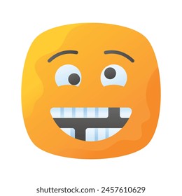 Visuell perfektes, dummes Emoji-Icon-Design, einfach zu bedienen und herunterladen