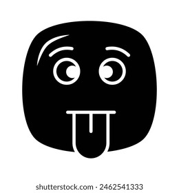 Visually perfect dumb emoji icon design, easy to use and download