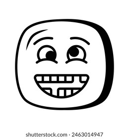 Visuell perfektes, dummes Emoji-Icon-Design, einfach zu bedienen und herunterladen