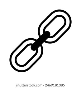 Visually perfect icon of chain link, well designed vector of link