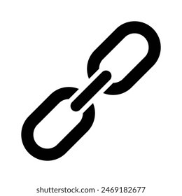 Visually perfect icon of chain link, well designed vector of link