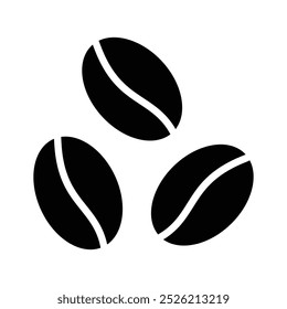 Icono visualmente perfecto de granos de café en estilo moderno de moda