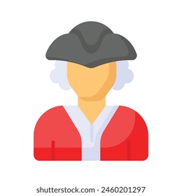 Visually perfect icon of president, ready to use vector