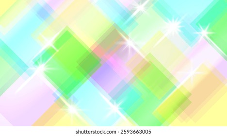 A visually striking and abstract colorful geometric background featuring sparkles and vibrancy