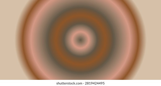 A visually striking abstract image featuring concentric circles with a smooth gradient of warm, earthy tones, creating a mesmerizing optical effect.