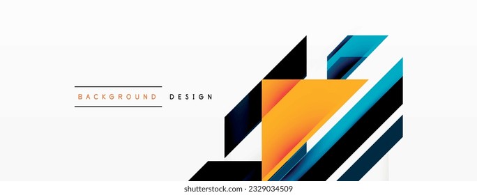 Visually striking background design featuring dynamic geometric lines and arrows. This captivating composition combines movement and precision, creating an engaging and visually appealing graphic