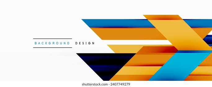 Visually striking background design featuring dynamic geometric lines and arrows. This captivating composition combines movement and precision, creating an engaging and visually appealing graphic