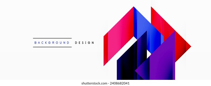 Visually striking background design featuring dynamic geometric lines and arrows. This captivating composition combines movement and precision, creating an engaging and visually appealing graphic