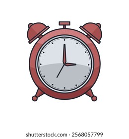 A visually striking clock that blends simplicity with elegance, fitting for various design themes.