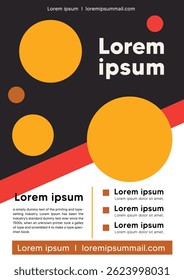 Uma composição gráfica visualmente impressionante que exibe formas circulares geométricas arrojadas em cores harmoniosas. Ideal para designs criativos, anúncios e projetos artísticos que exigem um design moderno e dinâmico 