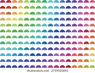Una Imagen visualmente llamativa que muestra una cuadrícula de Formas hexagonales en una transición gradual de púrpura a rojo, naranja, amarillo, verde, azul y de nuevo a púrpura, creando un efecto de arco iris sobre un fondo blanco.