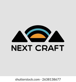 A visually striking logo design incorporating abstract elements and a diverse palette of CMYK colors, creating a unique and memorable brand image.