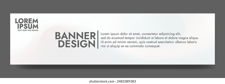 Visually striking mesh wave blur banner, featuring a white color abstract design, ideal for elevating the impact of your promotional assets