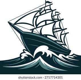 Una Ilustración vectorial visualmente llamativa de un barco, mostrando una mezcla de creatividad y Elementos náuticos. El diseño presenta colores vibrantes y detalles intrincados, perfectos para proyectos de temática marítima, promociones de viajes o aplicaciones de Diseño gráfico. Ideal para su uso en Sitios web, carteles y medios digitales.