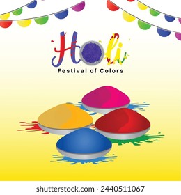 A visually stunning Holi banner optimized for social media, with high-quality imagery, creative design elements, and a captivating composition that commands attention and generates engagement.