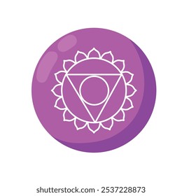 visuddha throat chakra isolated design