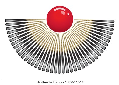 Artes visuales y diseño de equipos de juego de snooker en un fondo blanco. Juego deportivo vector snooker