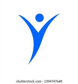 vit human logo template . simple human icon design . vit people icon design 