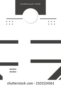 diseño de currículum vítae con temática moderna