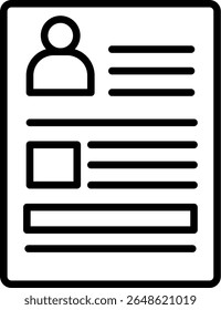 Design de ícone de linha de vetor
