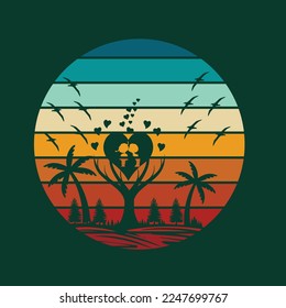 vitage retro t-Shirt design. This ia an editable and printable eps file