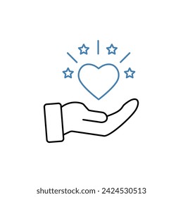 vital concept line icon. Simple element illustration.vital concept outline symbol de sign.