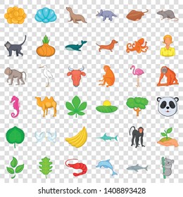 Vital icons set. Cartoon style of 36 vital vector icons for web for any design