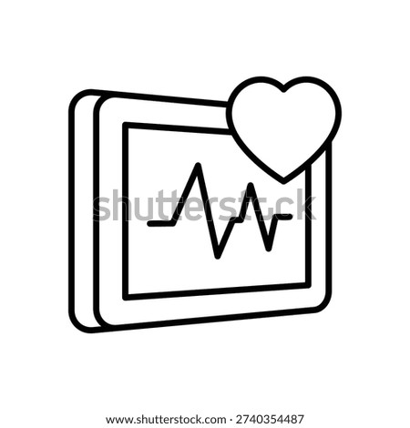 Vital Signs vector icon stock illustration