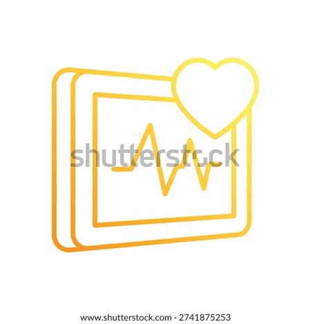 Vital Signs vector icon stock illustration