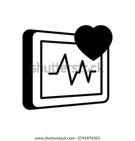 Vital Signs vector icon stock illustration