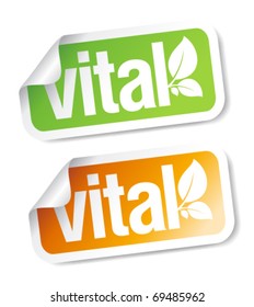 Vital stickers set.