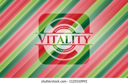 Vitality christmas badge.