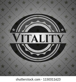 Vitality dark icon or emblem