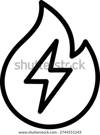Vitality energy boost lightning bolt circle icon