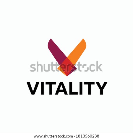 Vitality Logo Vector Design Templates Letter V