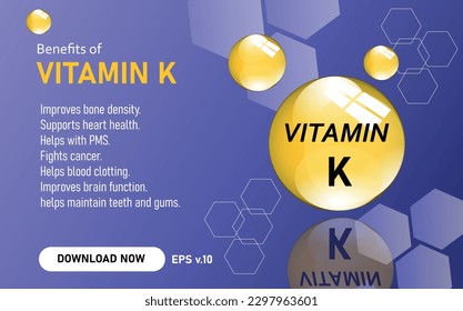 Vitamin A, B1, B2, B3, B5, B6, B7, B9, B12, K, C, D, E vector illustration and their essential benefits and supports for health. can be used for print, poster, leaflets, children books and sticker.