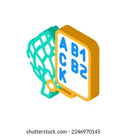 vitamin artichoke isometric icon vector. vitamin artichoke sign. isolated symbol illustration