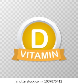 Vitamin B. Badge, icon, bio theme. Logo vector design illustration on white background