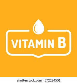 Vitamin B Badge Icon Logo Vector Stock Vector (Royalty Free) 572224501 ...