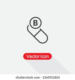 Vitamin B Icon Vector Illustration Eps10